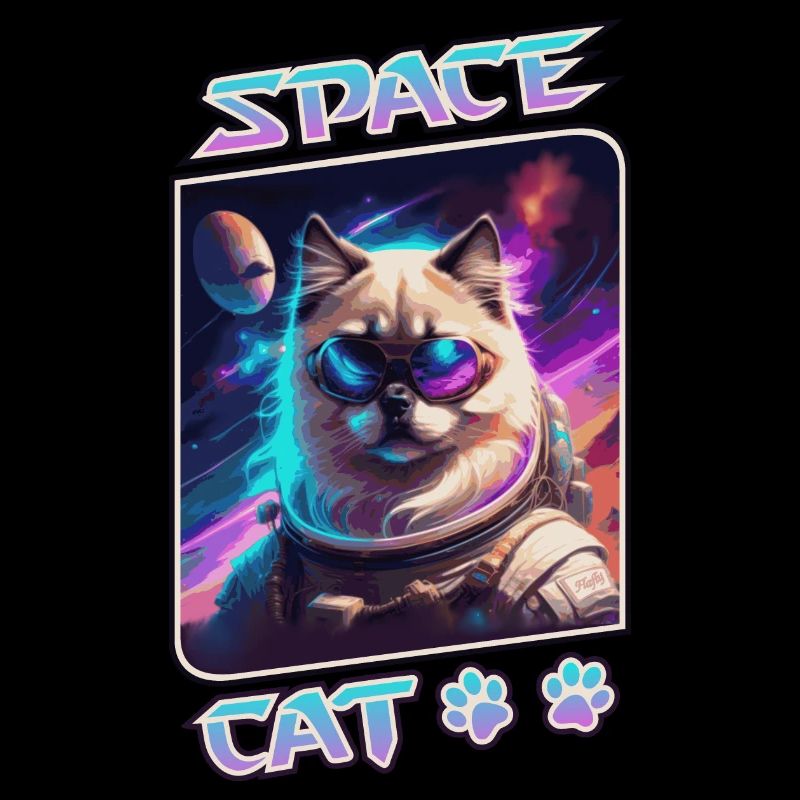 Chat de l'espace - sacré de Birmanie