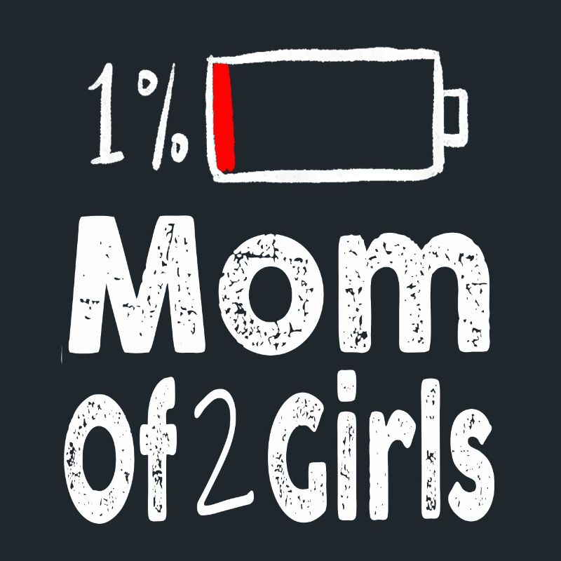 Mutter von 2 Mädchen Lustiger Muttertag