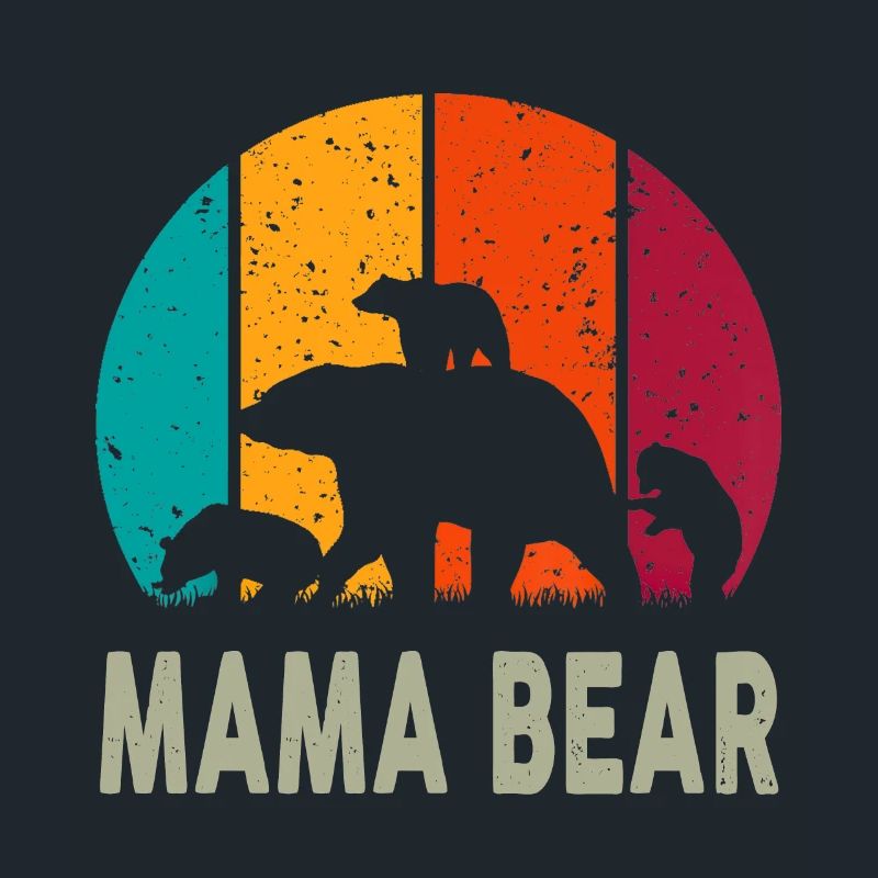 Mama Bär 3 Kinder Lustiges Muttertags-Muttergeschenk