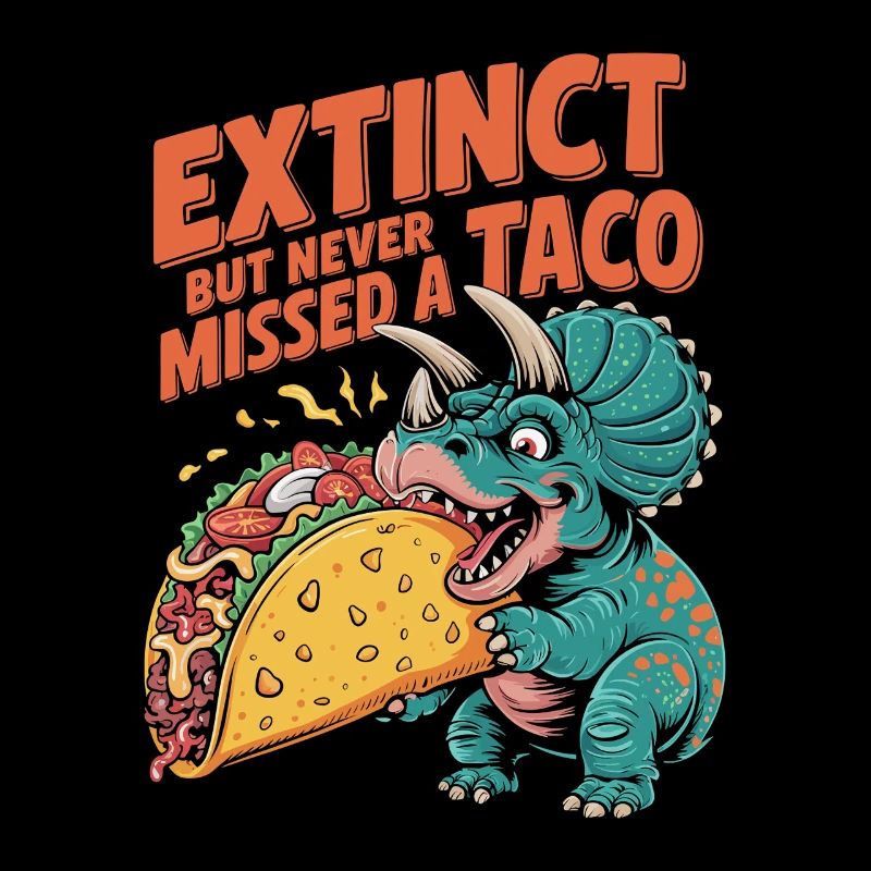 Dinosaurier Taco Cinco de Mayo Design