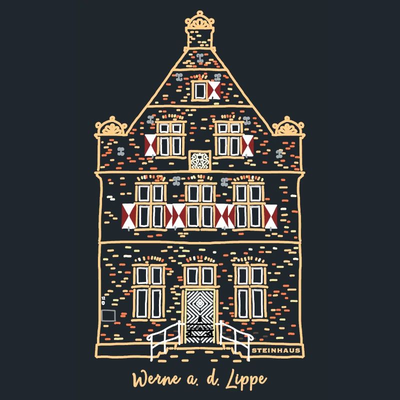 Werne, iconic first stone house, Unna district