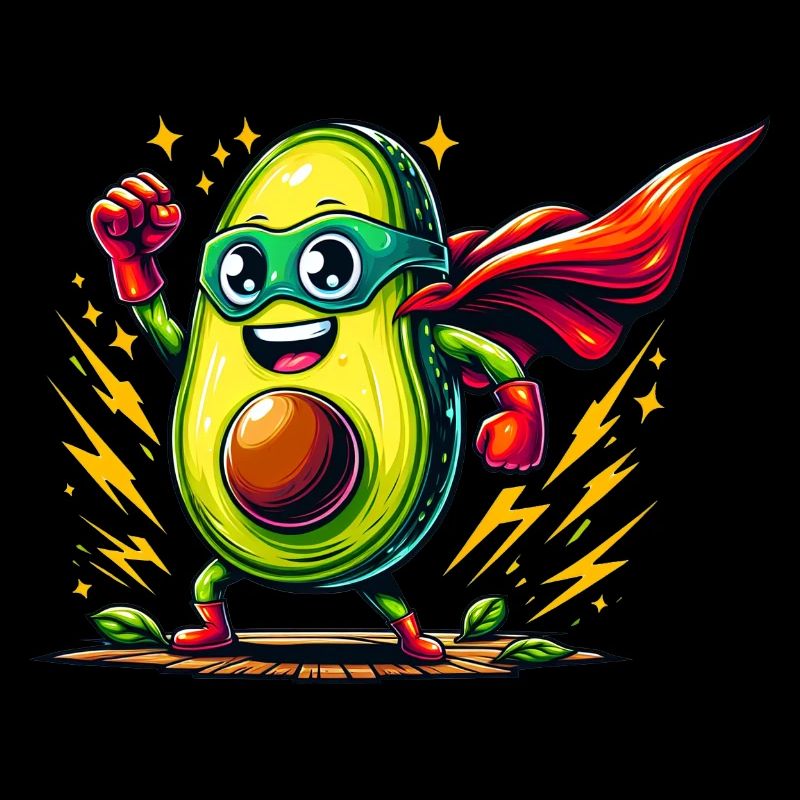 Avocado-Rächer mit Power-Punch