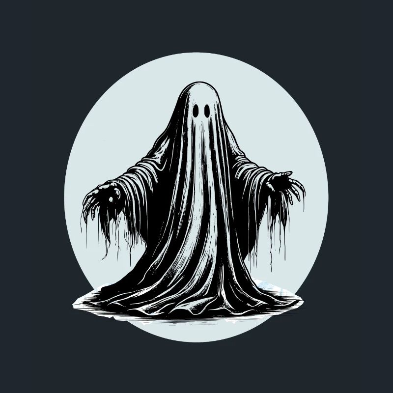 Cool graphic ghost design