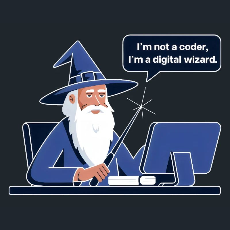 I'm Not a Coder I'm a Digital Wizard Programmierer