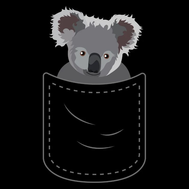 Joli sac de poche poitrine koala