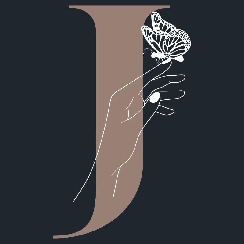 Letter J Magic Butterfly