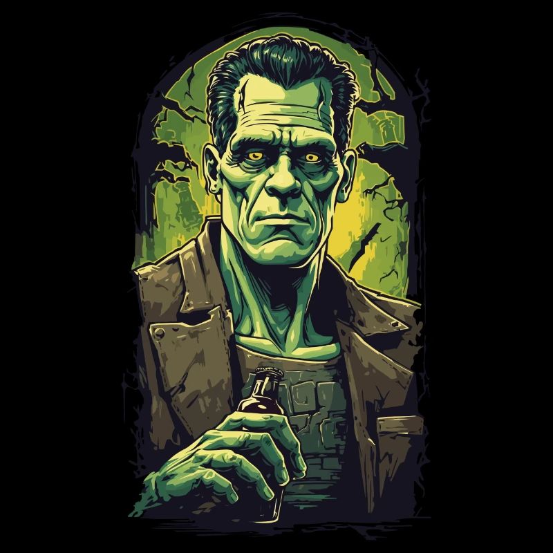 Durstiger Ghul Halloween Bierliebhaber Fun