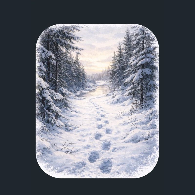 Sentier de la Forêt d’Hiver Morgenschein