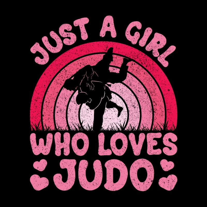 Nur ein Mädchen, das Judo liebt