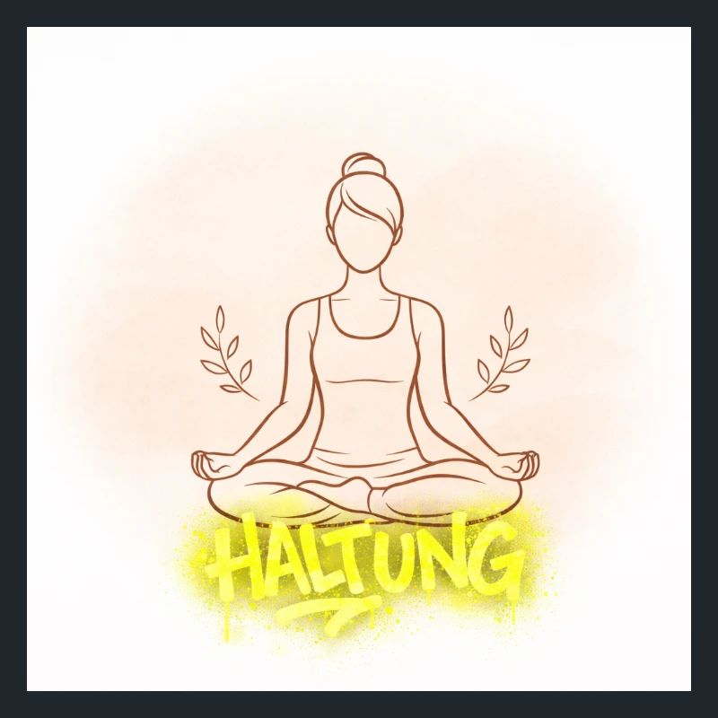 Illustration de la méditation de posture