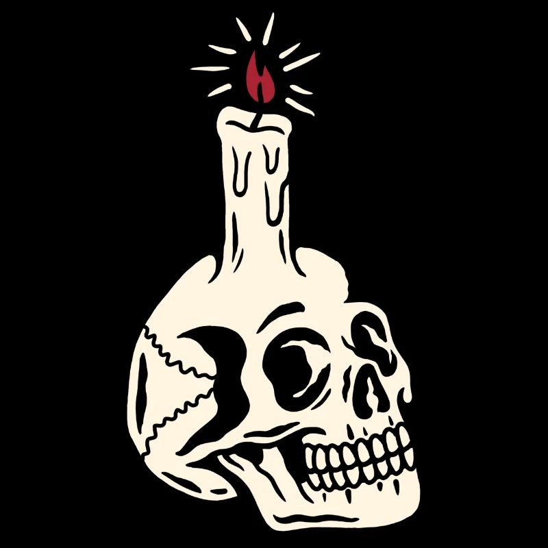 Conception de tatouage à l’ancienne memento mori