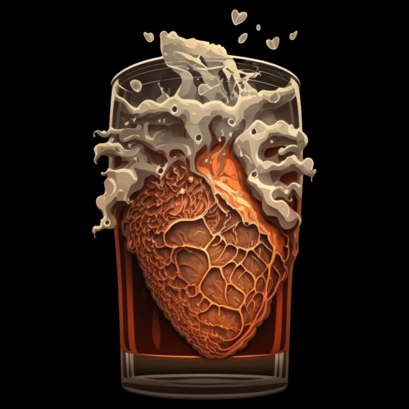Bier Herz Liebe Bierglas