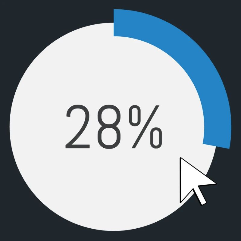Blauer Fortschritt Ring IT Software PC Computer 