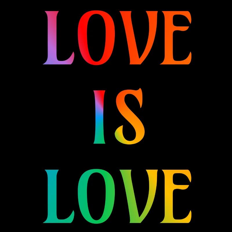 Regenbogen-Liebe ist Liebe