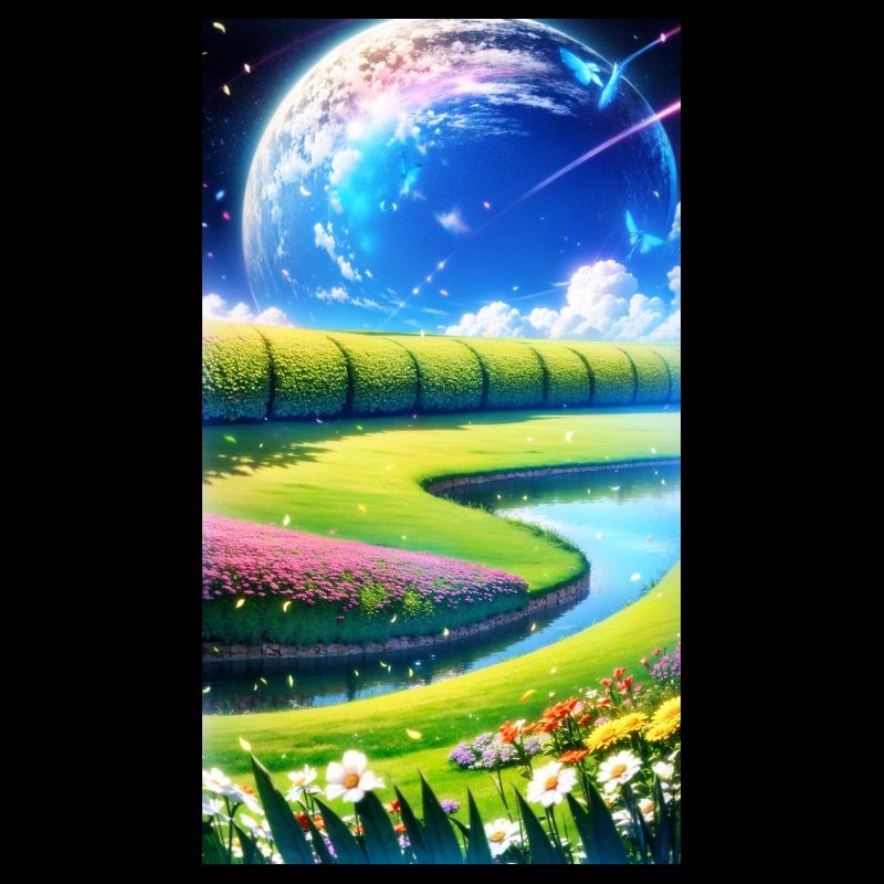 Landscape with 4 Areas, Generative AI