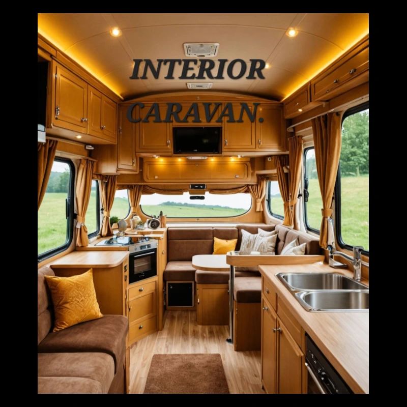 Caravan interior.