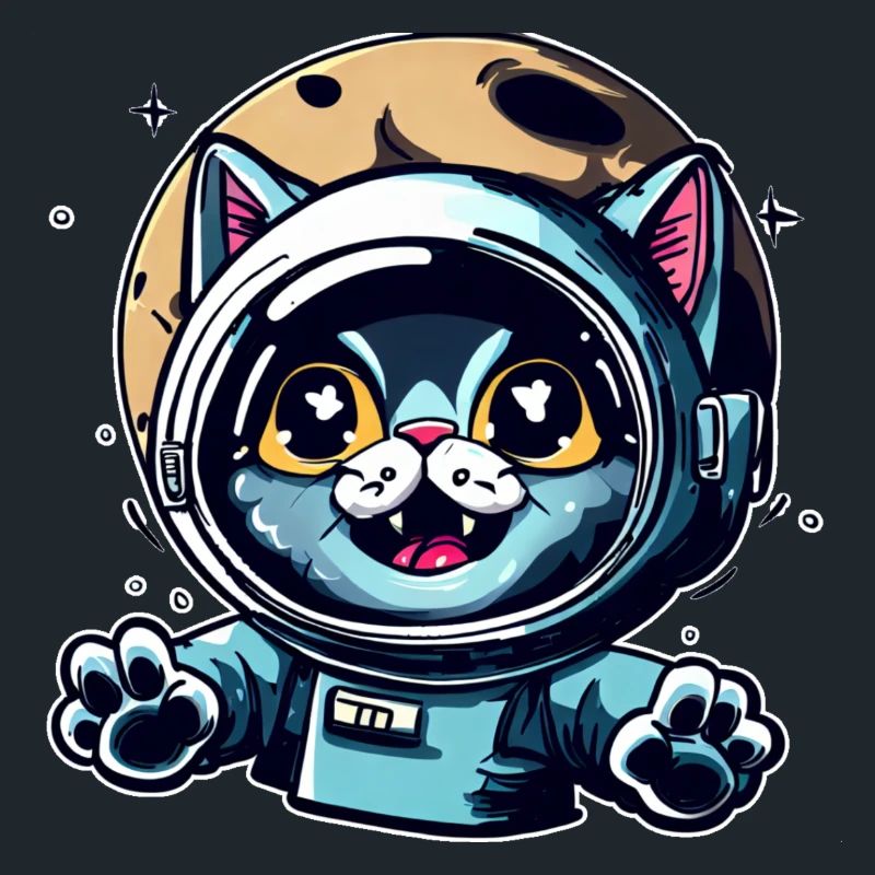 Space Cat to Moon