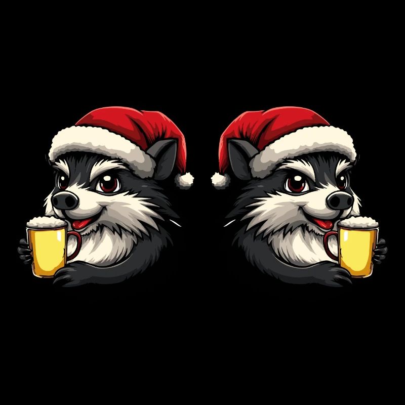 Équipe de la bière de Noël Hedgehog