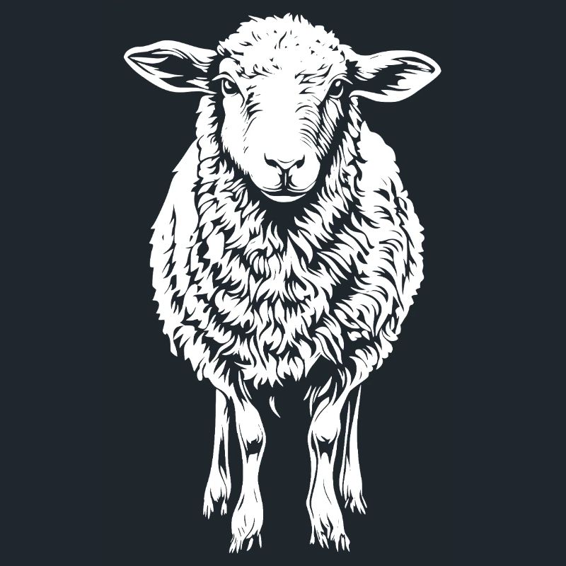 Graphique de mouton mignon