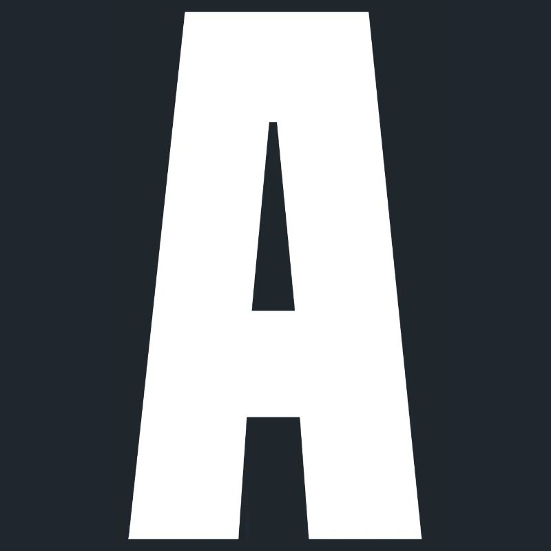 Letter A - Monogram Initial - Monogrammed Name