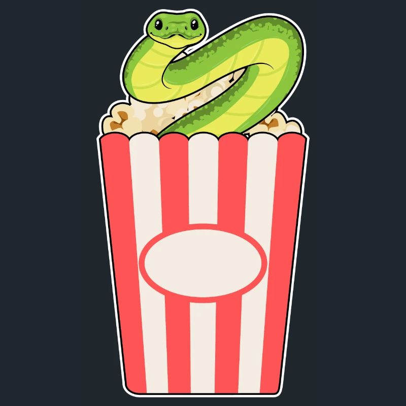 Maïs soufflé serpent