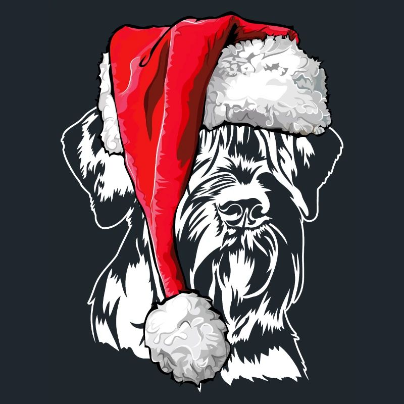 Père Noël géant Schnauzer chiens de Noël Wilsigns