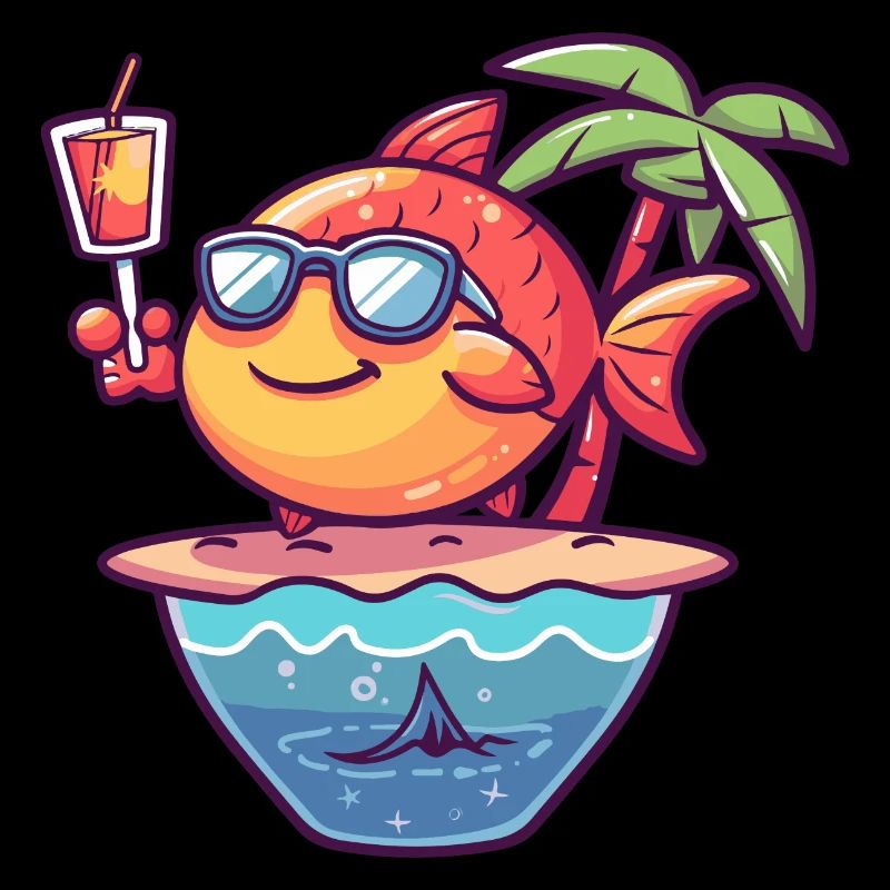 Fish Summer Ocean Comic