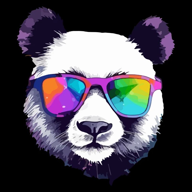Koko der Panda mit Brille
