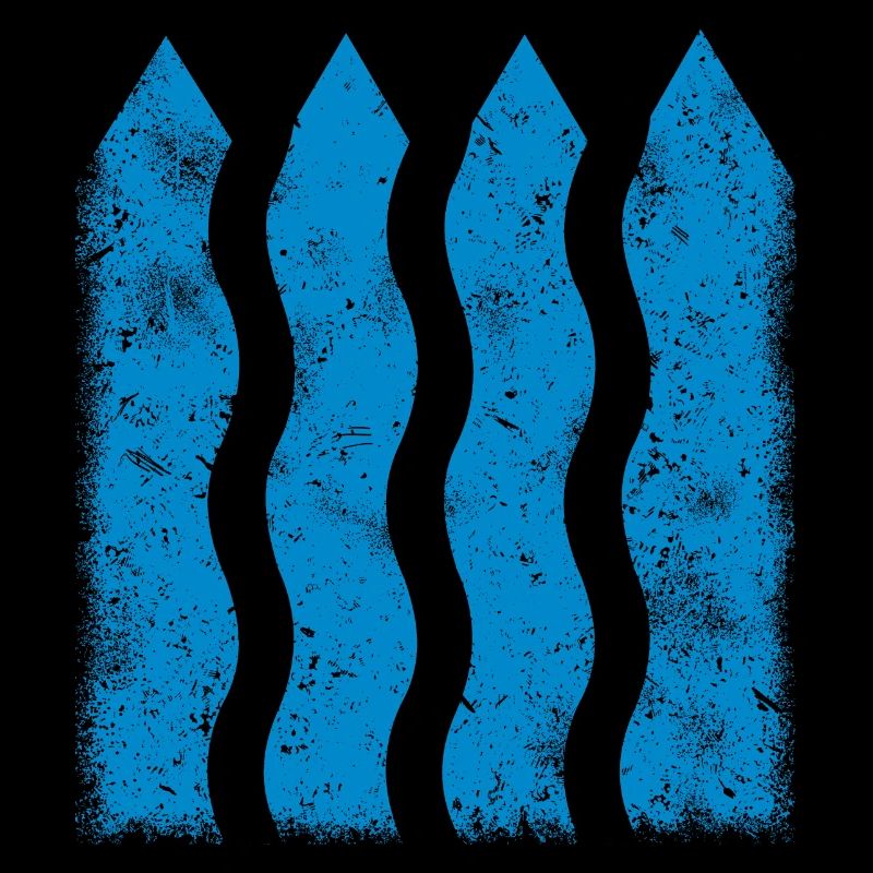 Blue Lines - Deco Ornament