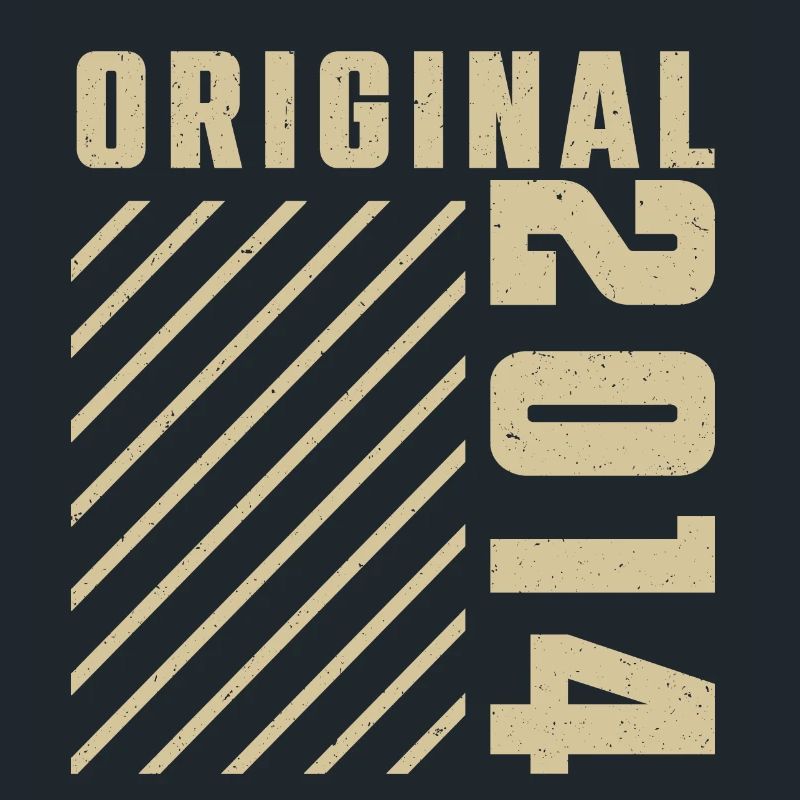 Original 2014 Authentic 2014 Vintage Bursdag