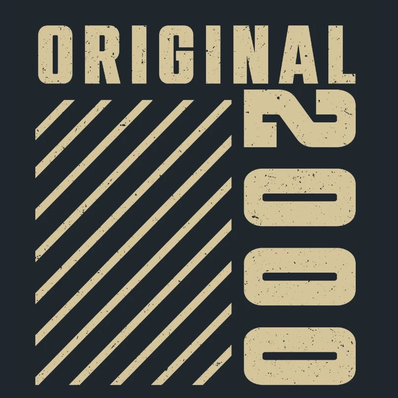 Original 2000 Authentic 2000 Vintage Bursdag