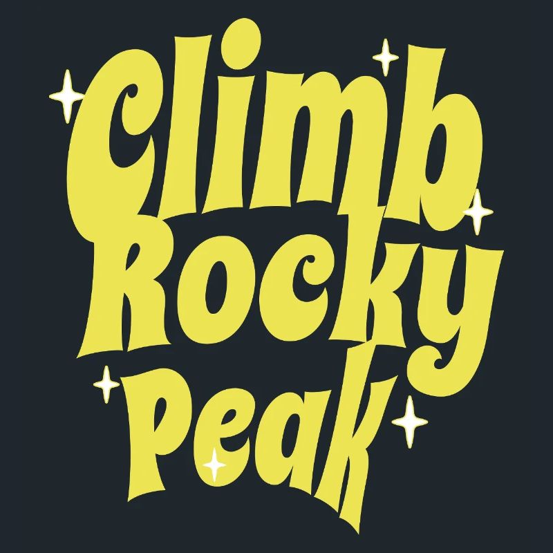 Escalade du Rocky Peak Conception de motivation