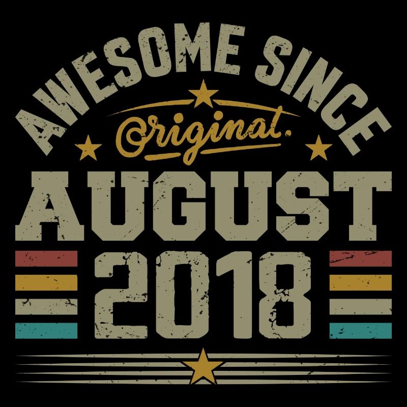 Août 2018 Anniversaire Août 2018 August 2018 Rétro
