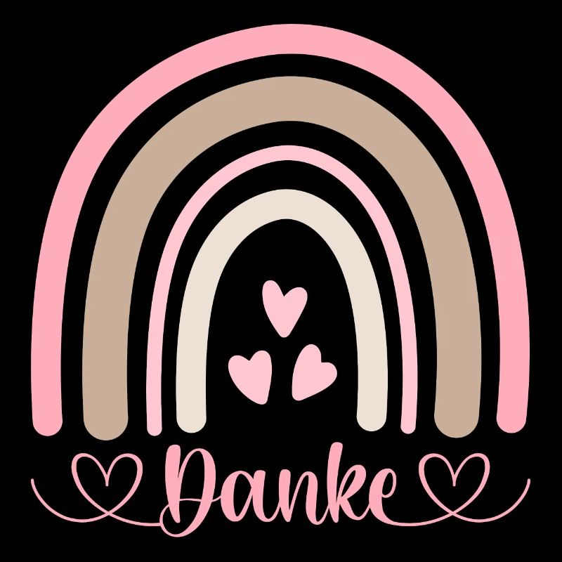 Danken - Danke sagen - Boho Regenbogen - Danke