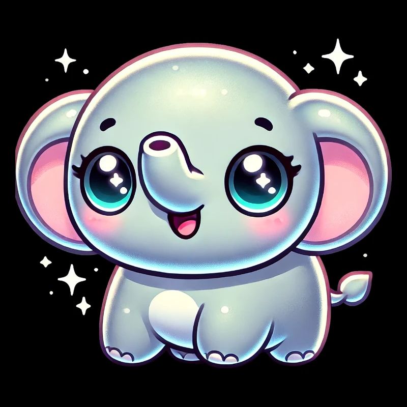 Super Cute Kawaii Baby Elefant