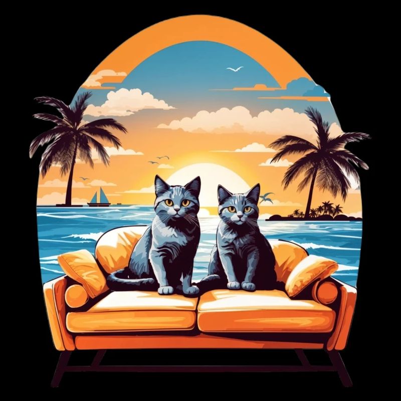 Katzen am Meer