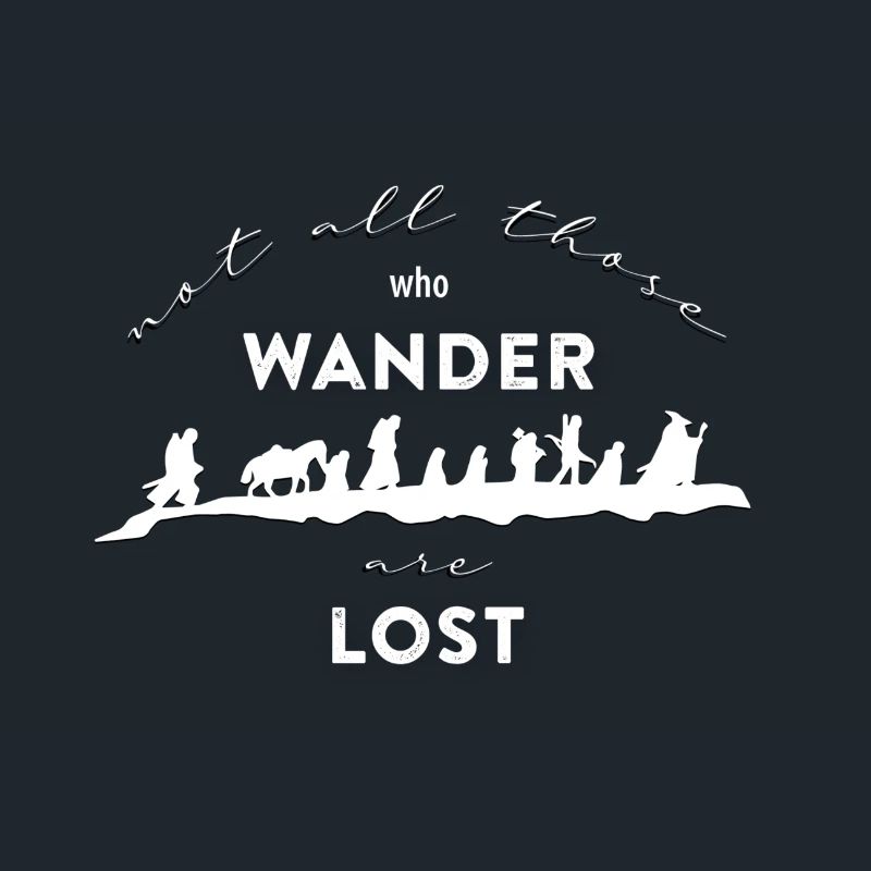 Nerd wandern Spruch Herr Ringe Schicksalsberg