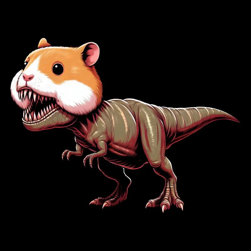 Hamster Dino T-Rex Mythical Creature Fantasy Creature