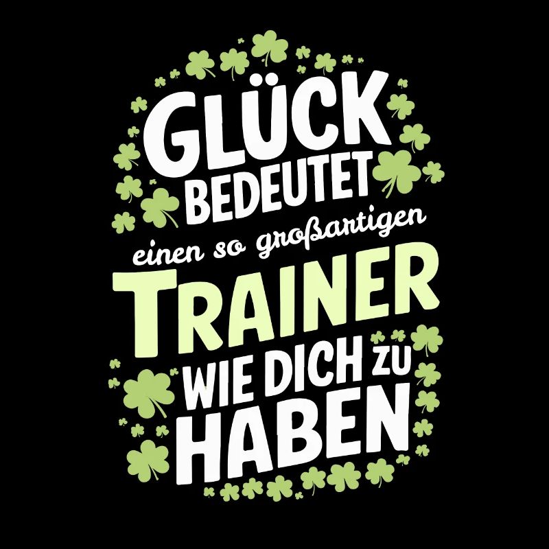 Glück-Trainer Danke Coach Trainerin Lustige