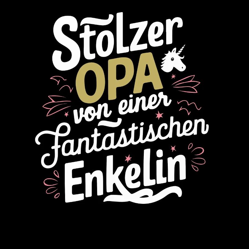 Stolzer Opa Enkelin Bester Grossvater Bald Opa