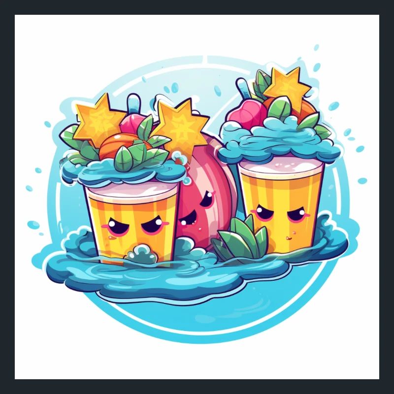 Cheerful Pool Party with Inflatable Fun