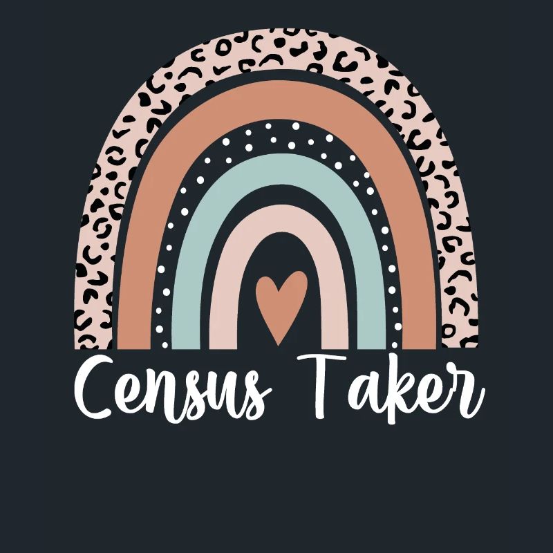 Census Taker Rainbow Leopard Funny Census Taker