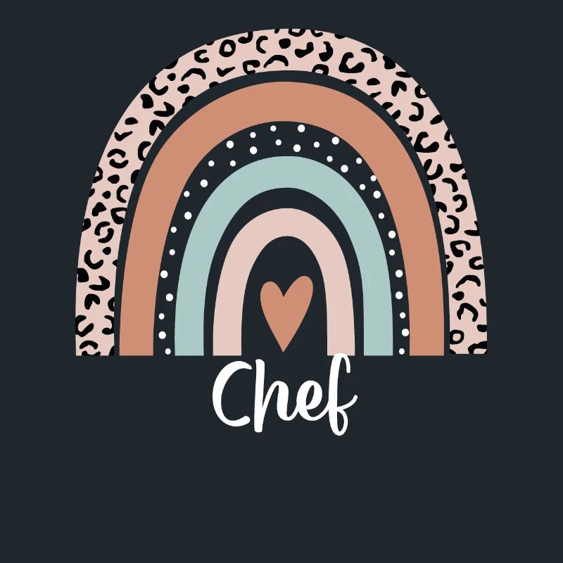 Chef Rainbow Leopard Funny Chef Appreciation