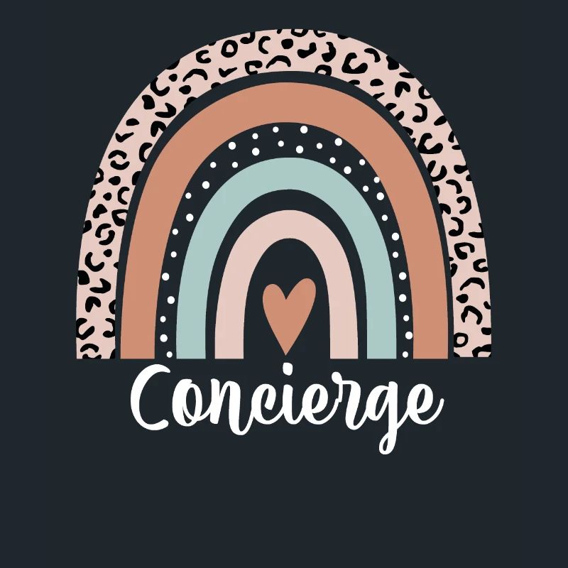 Concierge Rainbow Leopard Funny Concierge
