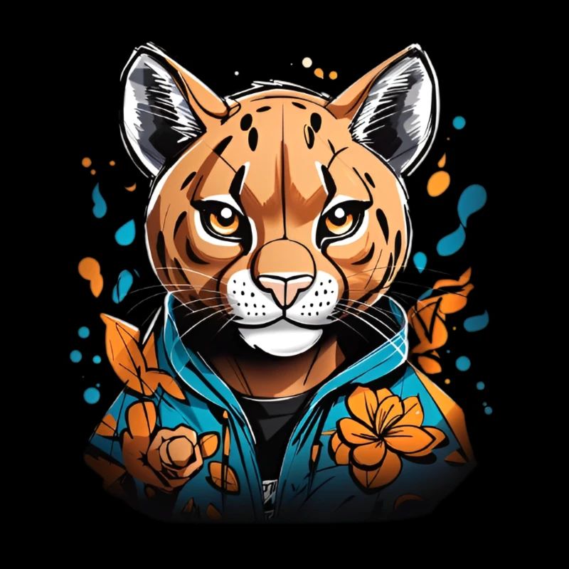 Guépard avec sweat à capuche