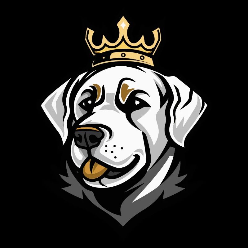 Labrador Hund Krone