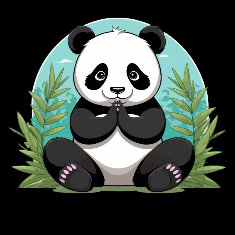 Inner Peace – Meditierender Panda