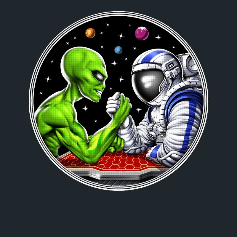 Bras de fer d’astronaute extraterrestre