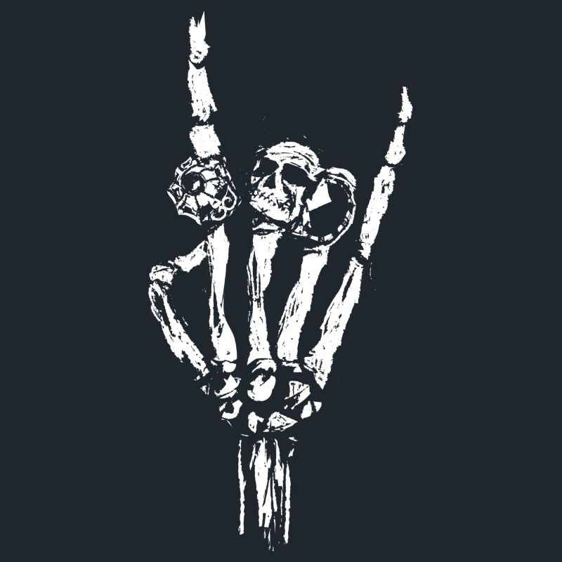 Knochen Hand mit Ringe