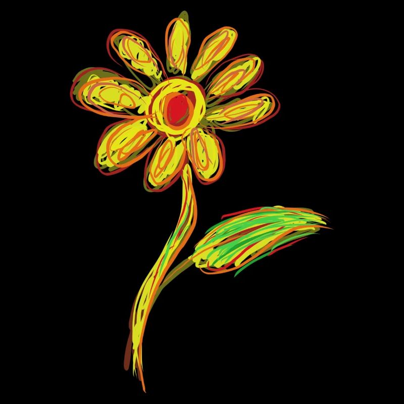 Lebendige Blume: Farbe fürs Leben